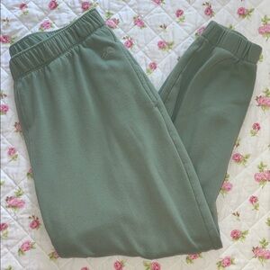 Hollister Fleece Dad Joggers - Green